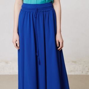 ANTHROPOLOGIE / Maeve – Cobalt Blue Maxi skirt L